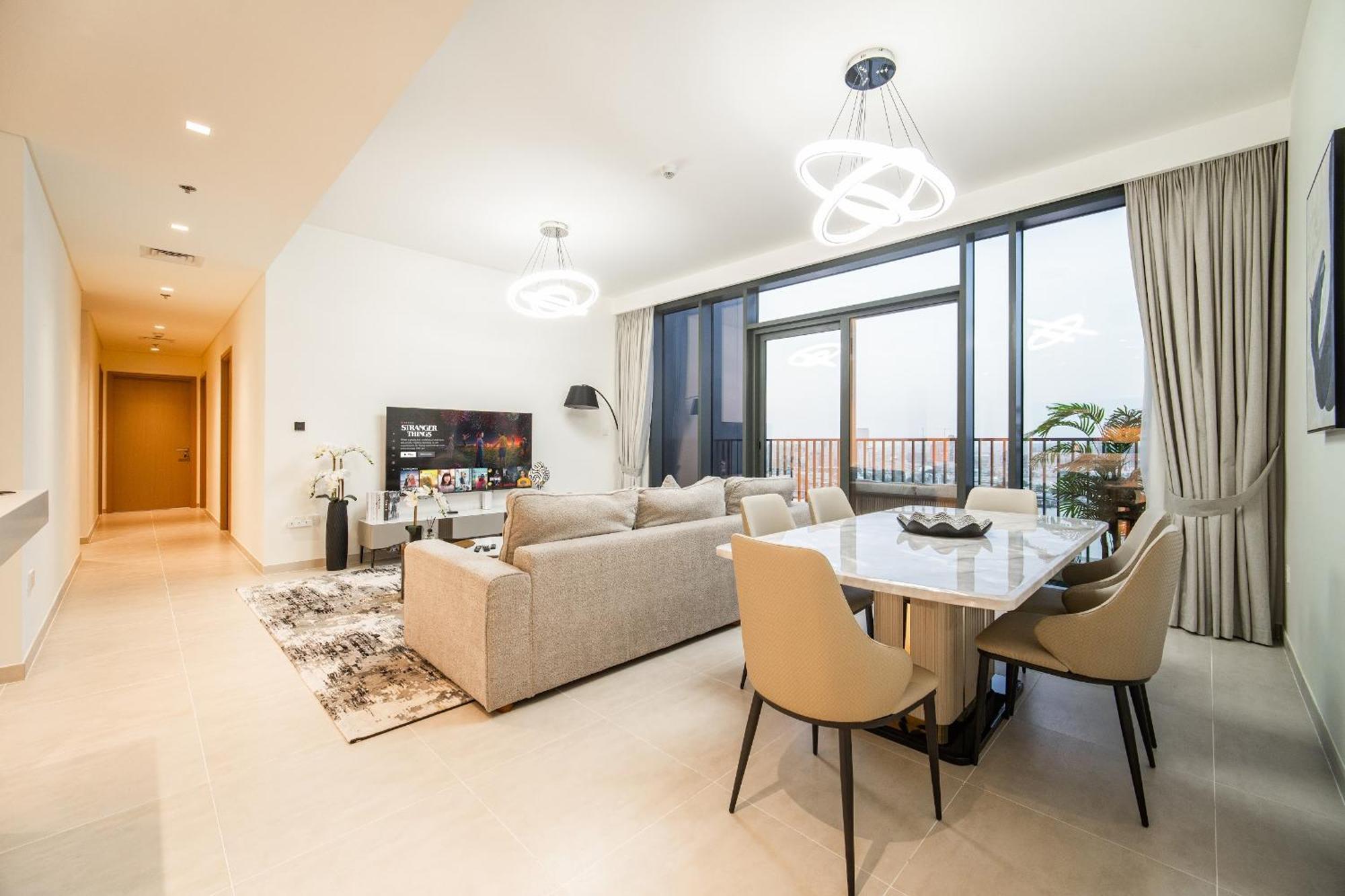Apartment 19th Fl Waterfront, 3br And Maid Only 5min To Creek Marina Dubai